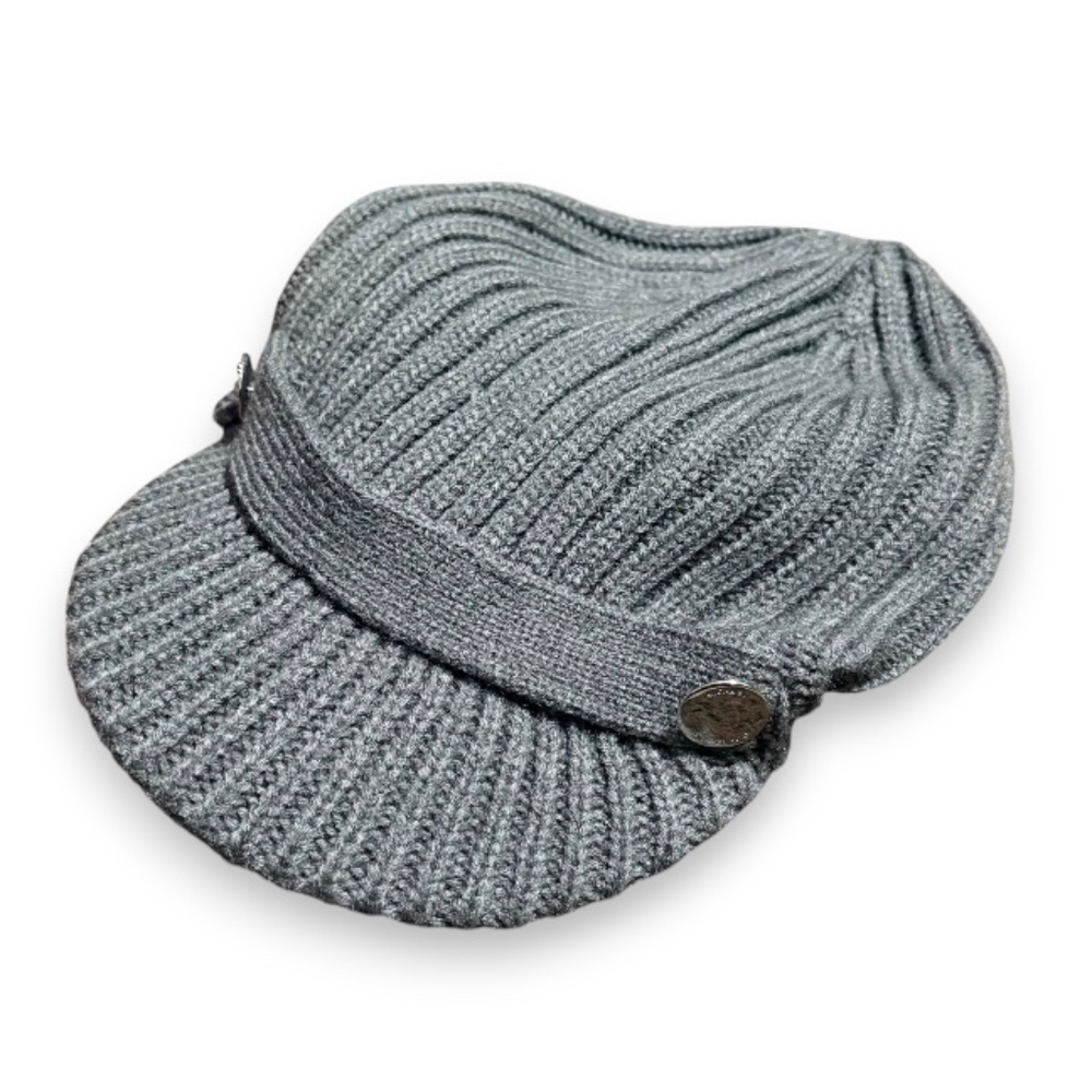 Michael Kors Grey Knit Newsboy / Cadet Cap